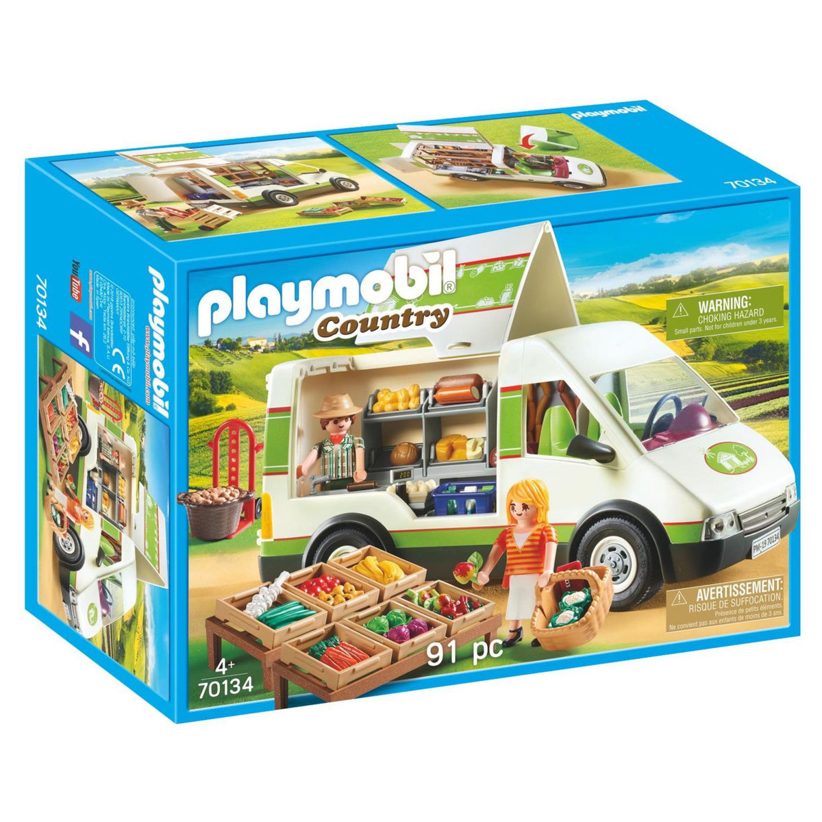 PLAYMOBIL 70134 - Country - Camion de marché 