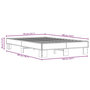 Voir la diapositive 6 : VIDAXL Cadre de lit sans matelas chene marron 135x190 cm