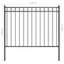 Voir la diapositive 4 : VIDAXL Cloture de jardin Acier 1,7x1,2 m Noir