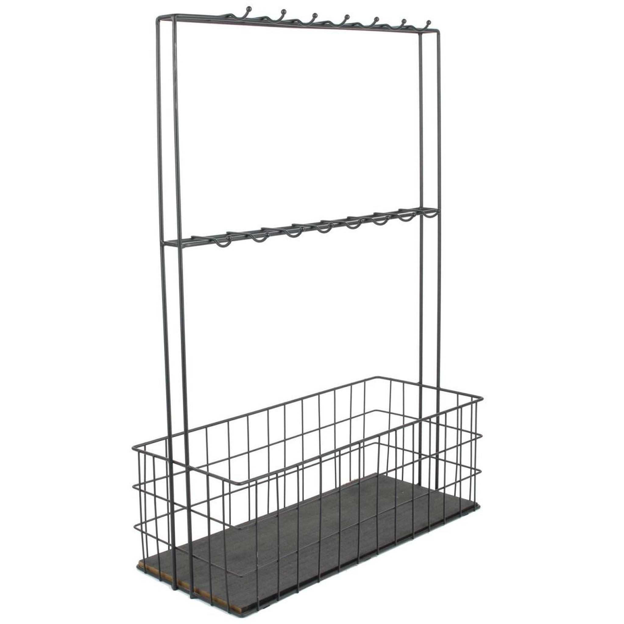 Voir la diapositive 1 : The Home Deco Factory Mini bar à poser en métal  filaire  62cm noir