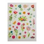  Stickers Fleurs colorés - Paillettes - 1,8 cm