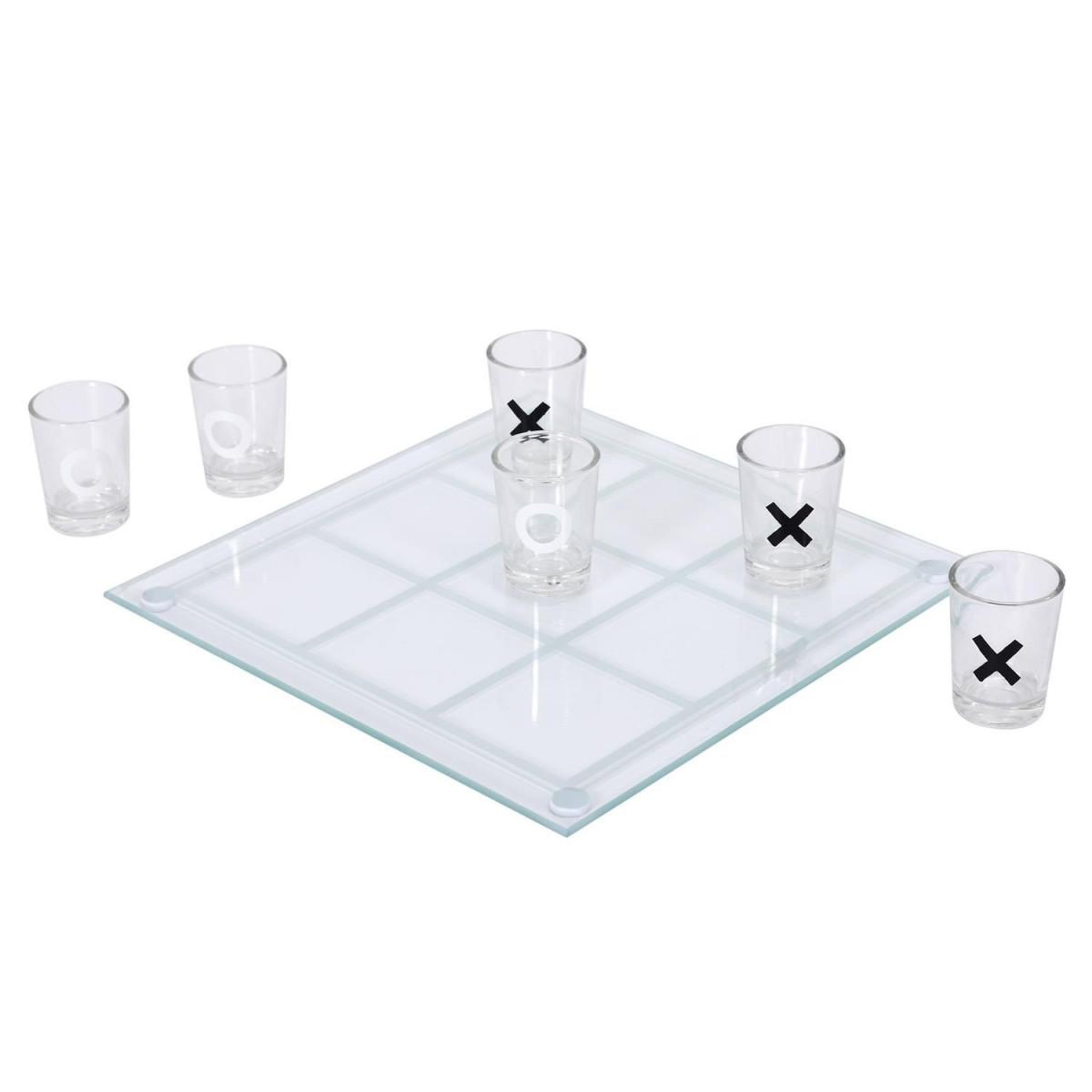 MISTER GADGET Jeu à boire  9 verres shot  22cm transparent