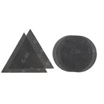 KWB Jeu de 5 abrasifs pour ponceuse girafe 225 mm (Grain80)