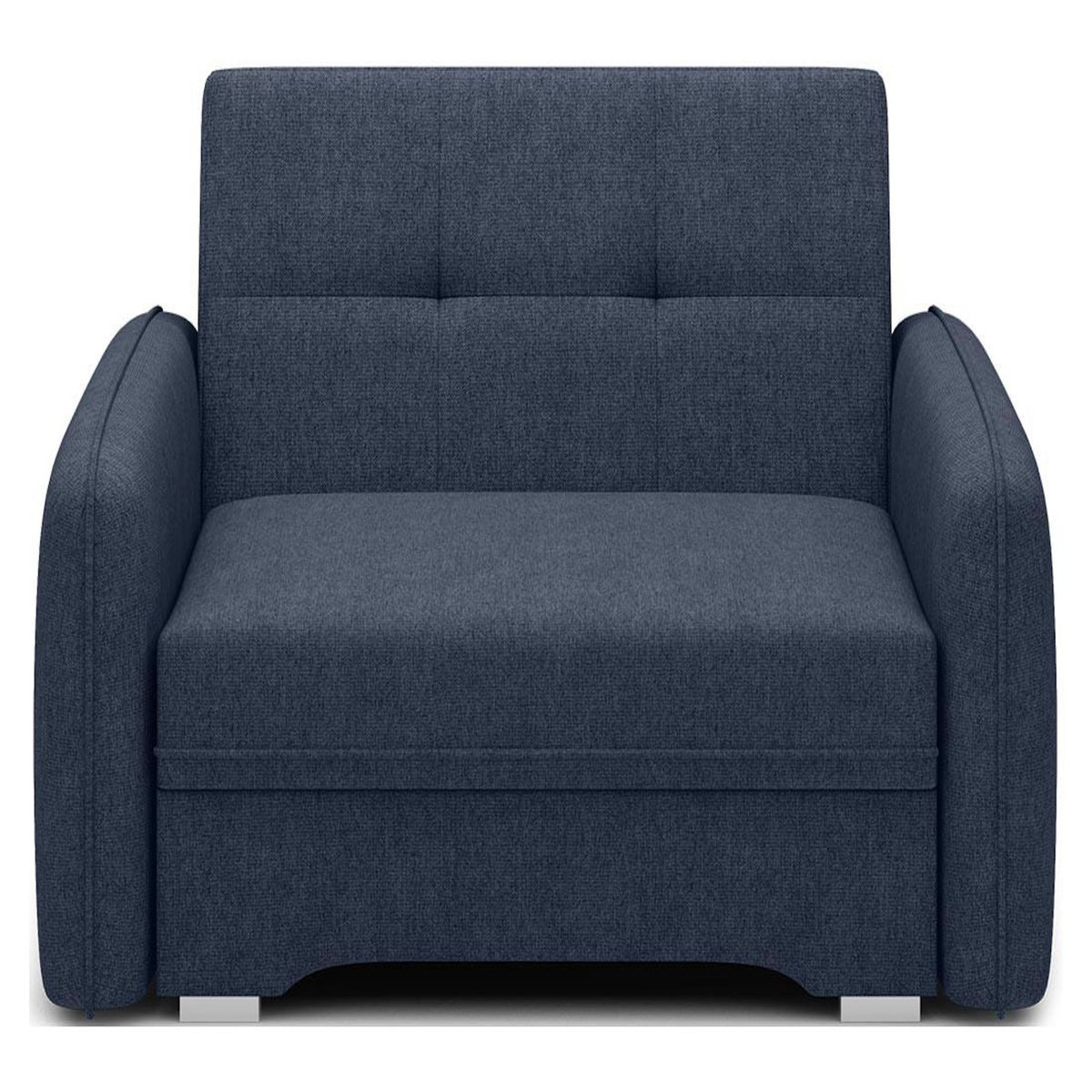 BEST MOBILIER Michelle - fauteuil convertible avec coffre en velours