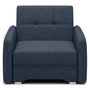 Voir la diapositive 1 : BEST MOBILIER Michelle - fauteuil convertible avec coffre en velours