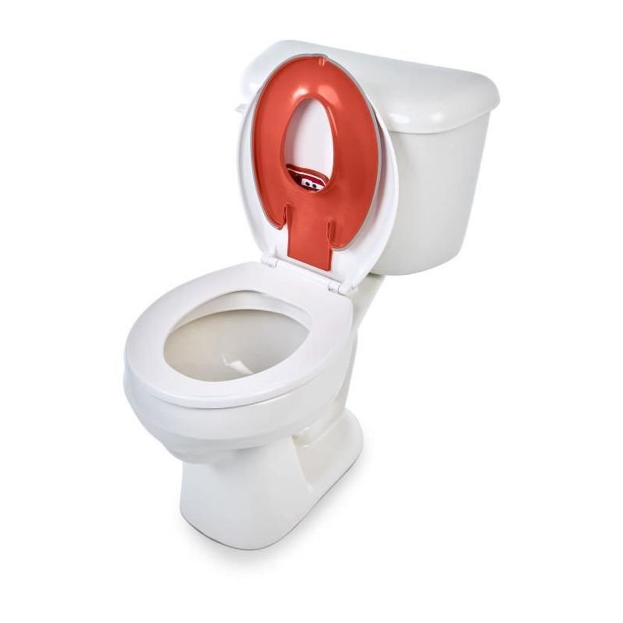 Voir la diapositive 2 : Bright Starts Réducteur de lunette de toilette - DISNEY BABY - CARS - Adhésif - Installation rapide