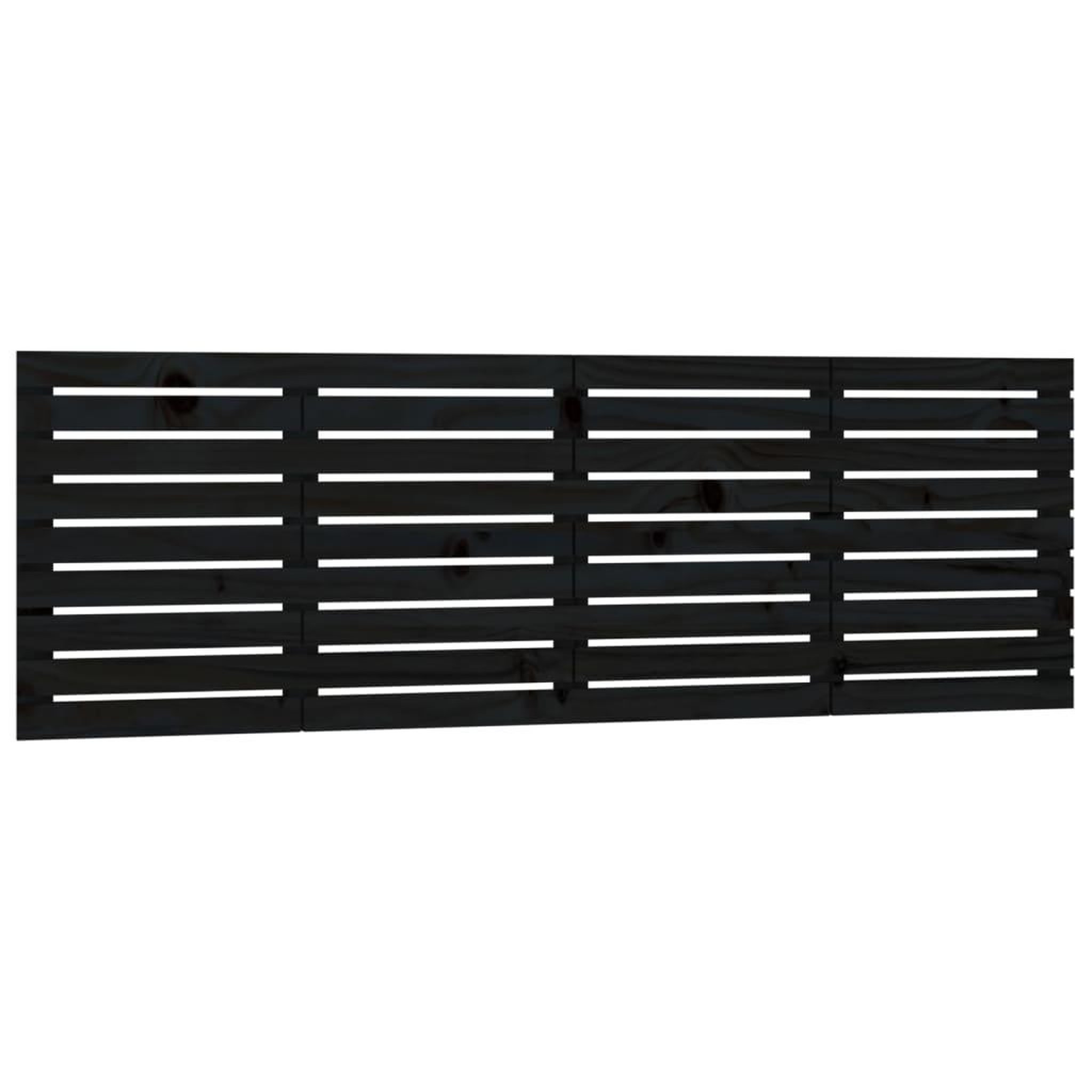 Voir la diapositive 2 : VIDAXL Tete de lit murale Noir 166x3x63 cm Bois massif de pin