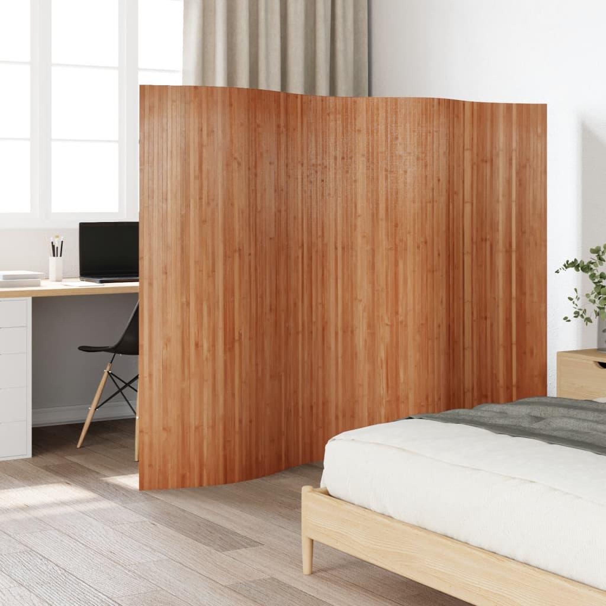 VIDAXL Cloison de separation marron 165x250 cm bambou