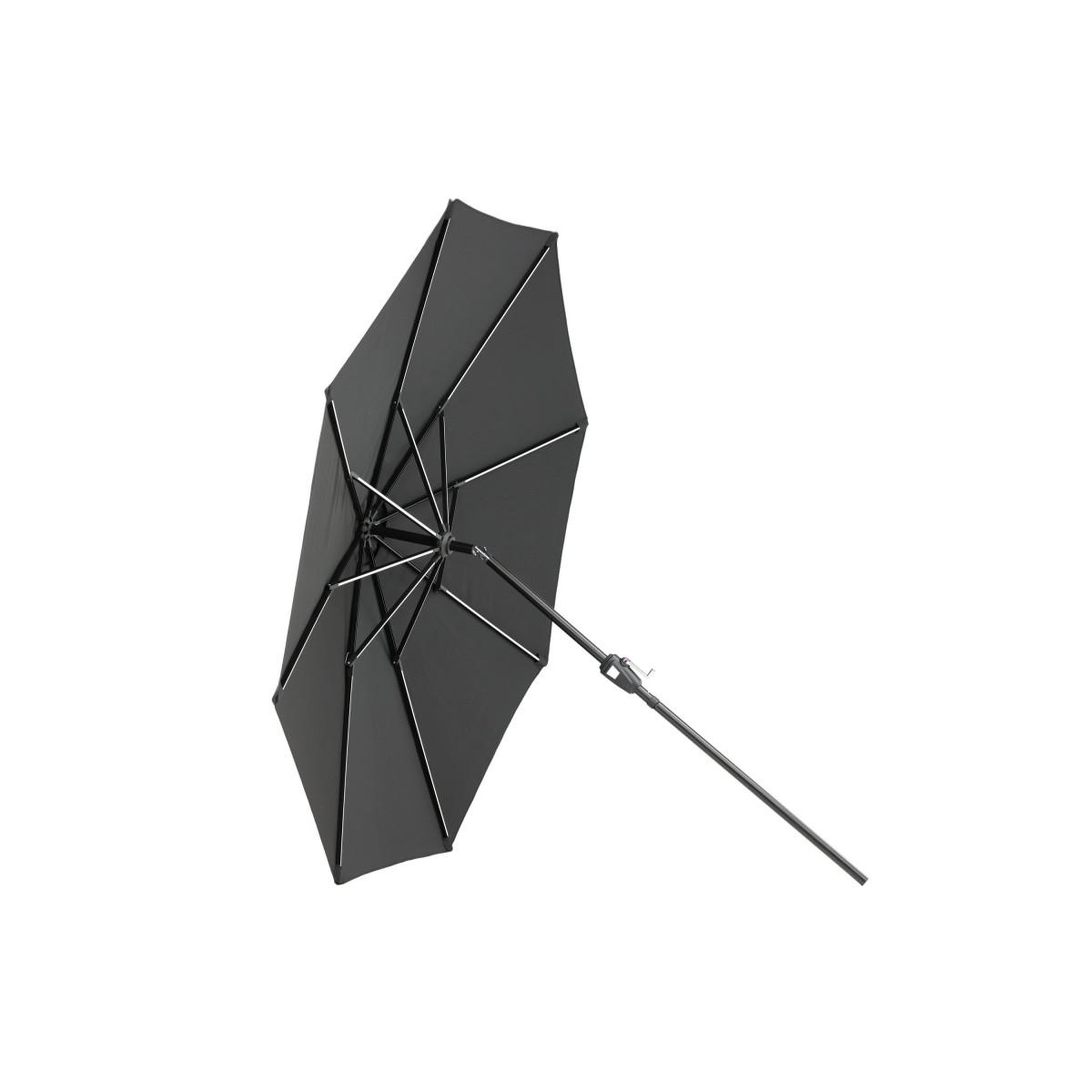 Voir la diapositive 6 : Paris Prix Parasol à LED  Sabal  270cm Noir