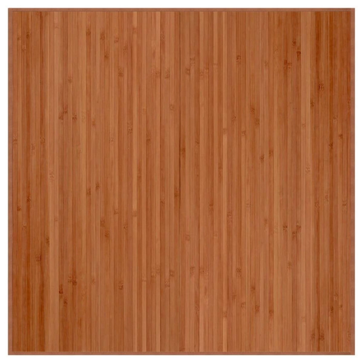 VIDAXL Tapis carre marron 100x100 cm bambou