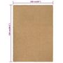 Voir la diapositive 6 : VIDAXL Tapis rectangulaire Naturel 160x230 cm Jute