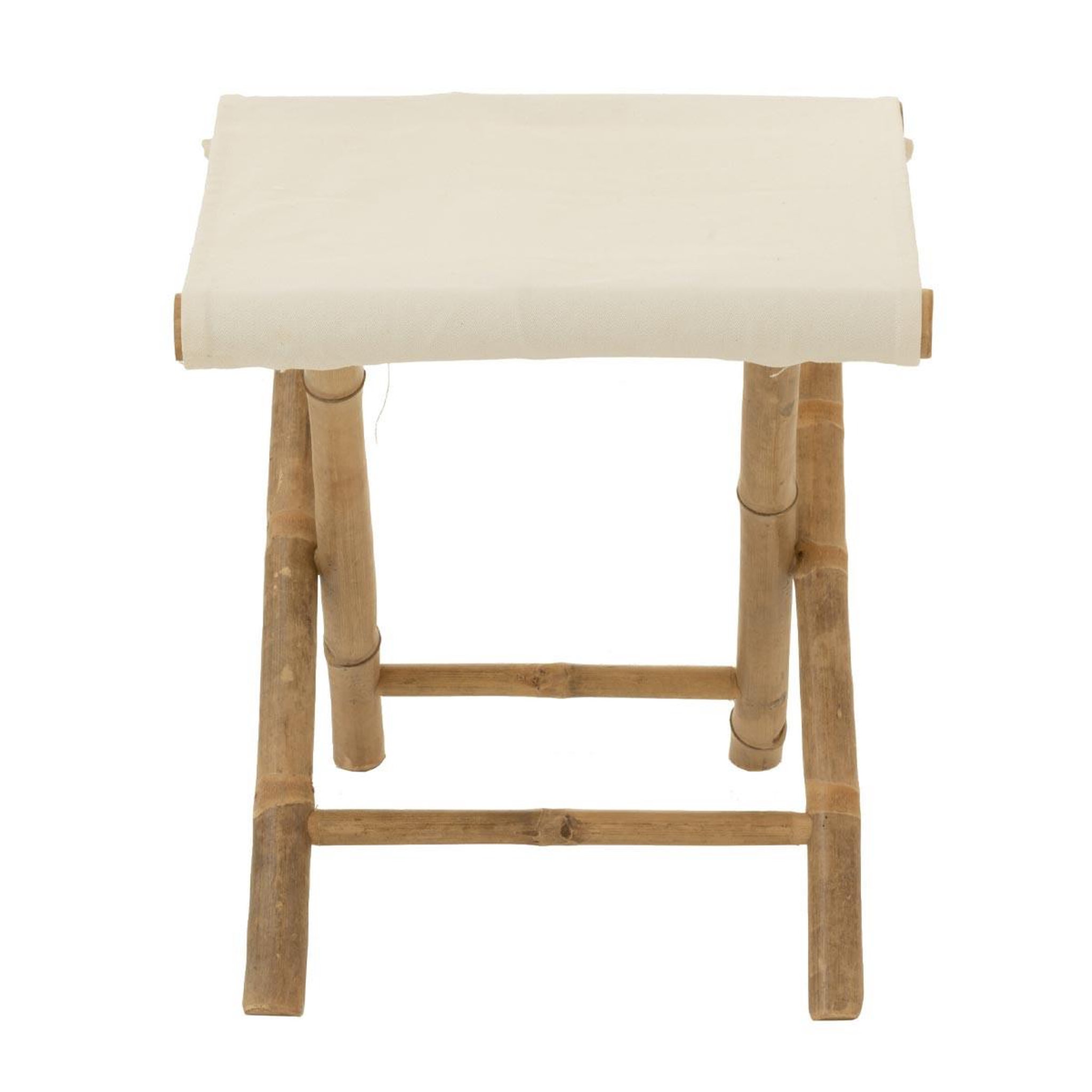Voir la diapositive 2 : J-LINE Tabouret pliable bambou  stool  42cm naturel
