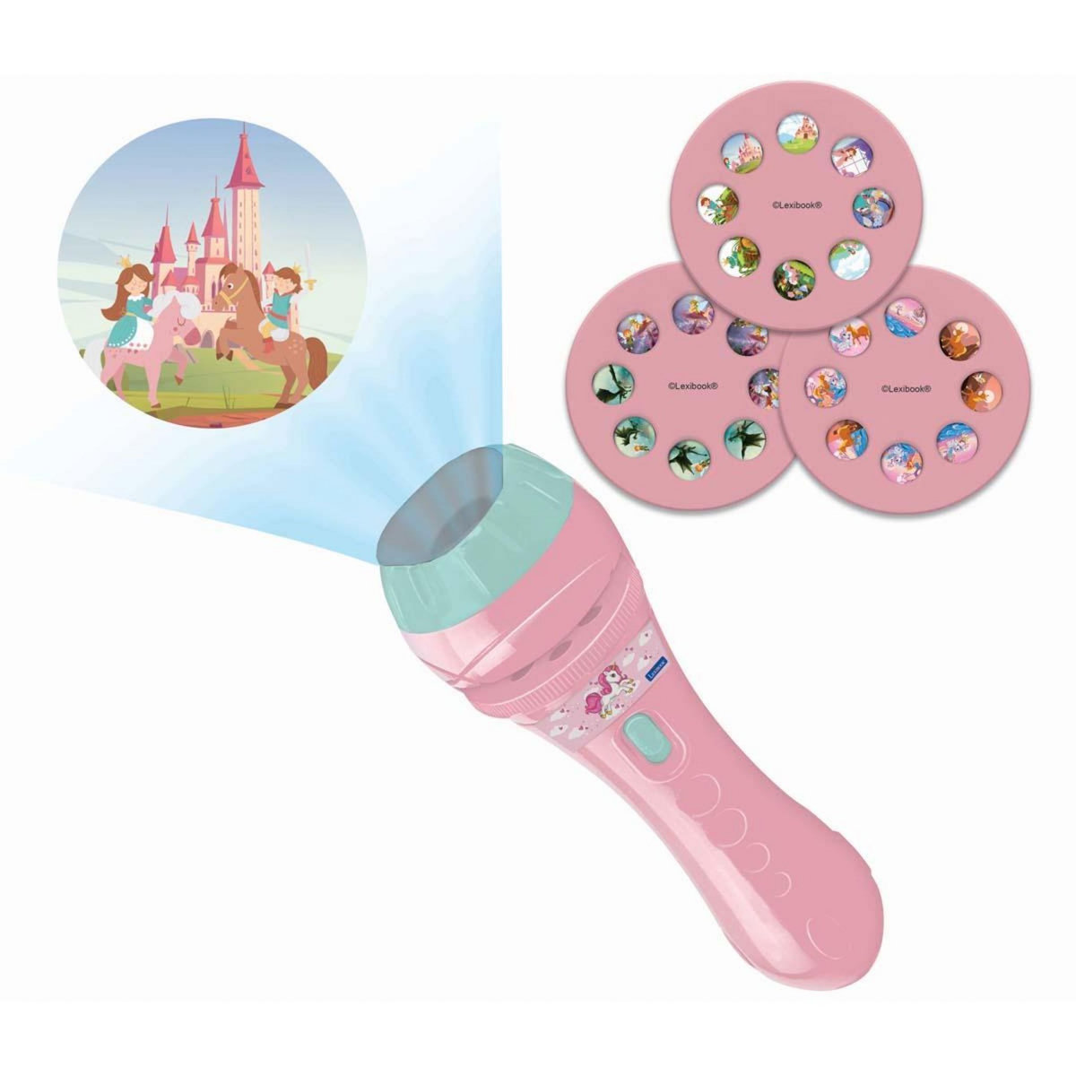 Lexibook Projecteur à histoires et lampe torche Licorne