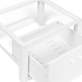 Voir la diapositive 6 : ID MARKET Support pour machine à laver 63 x 54 cm socle réhausseur en métal avec tiroir
