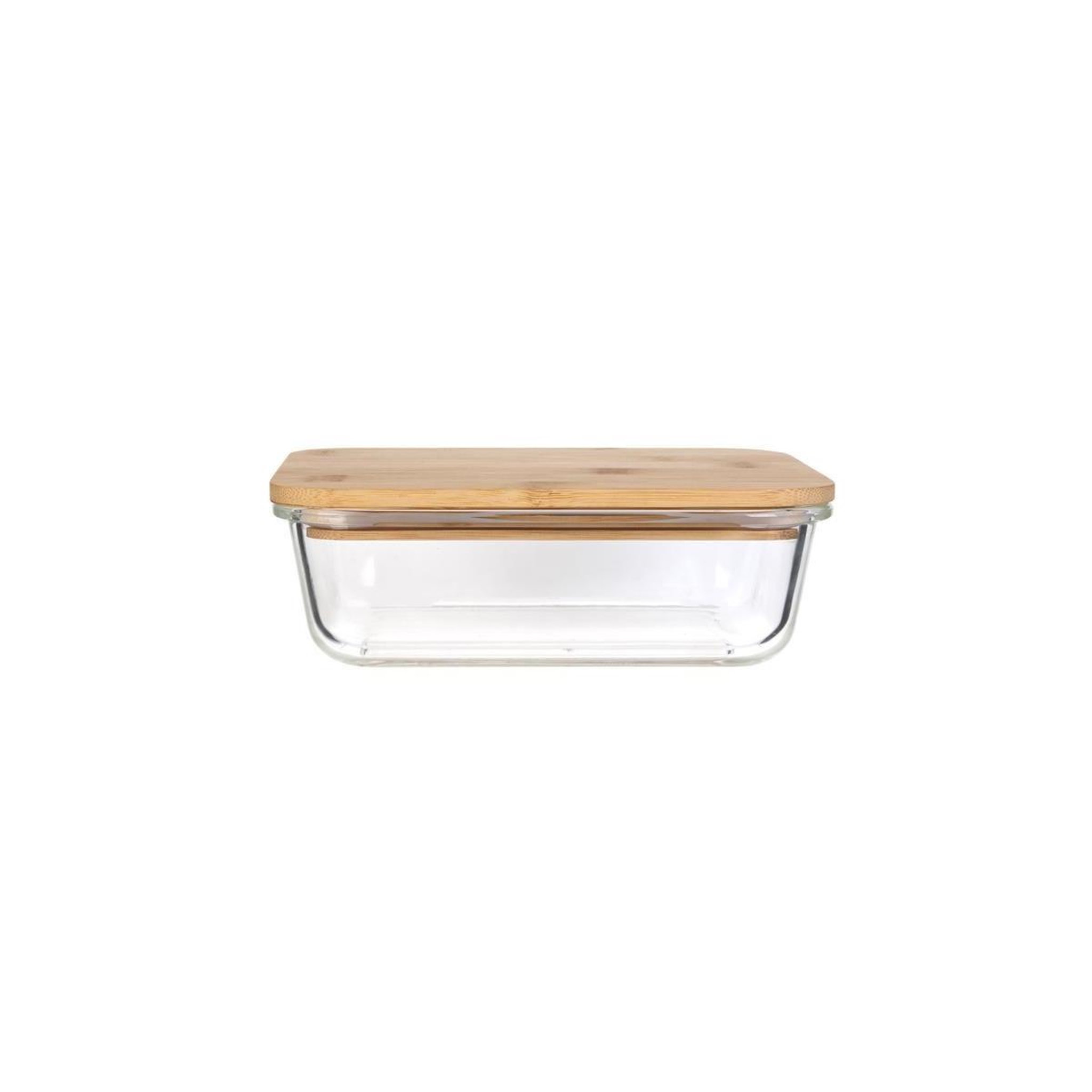 Voir la diapositive 2 : COOK CONCEPT Lot de 2 boîtes de conservation  bambou  0,9l transparent