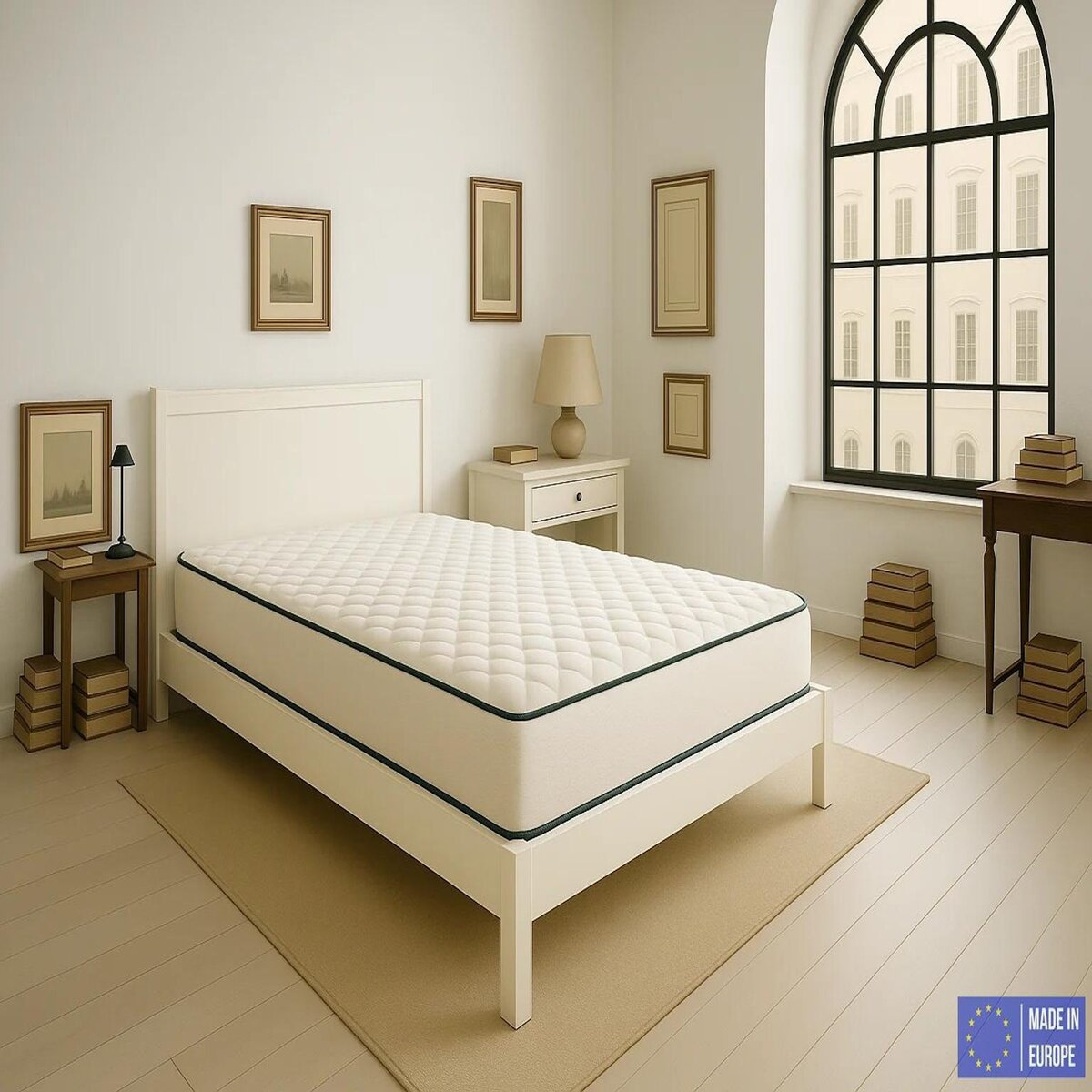 DAGOSTINO HOME Pack de 2 Matelas 90x190 | Spécial Lit Gigogne et Sommier Électrique  | Mousse HR Ferme, Soutien Parfait et Confort Optimal | Matelas 1 Place pour Adulte et Enfant | Indépendance du Couchage | Double Face (Été-Hiver) | Très Respirant | H15