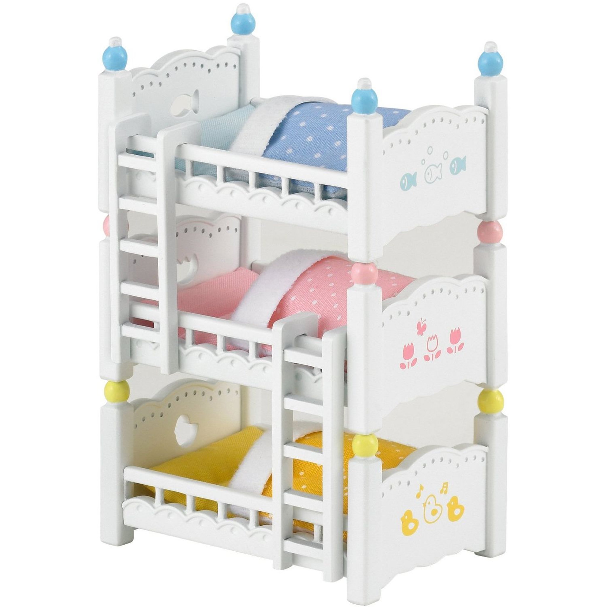 Voir la diapositive 1 : Epoch d'Enfance 4448 Lits Superposés à 3 Couchettes Bébés Sylvanian