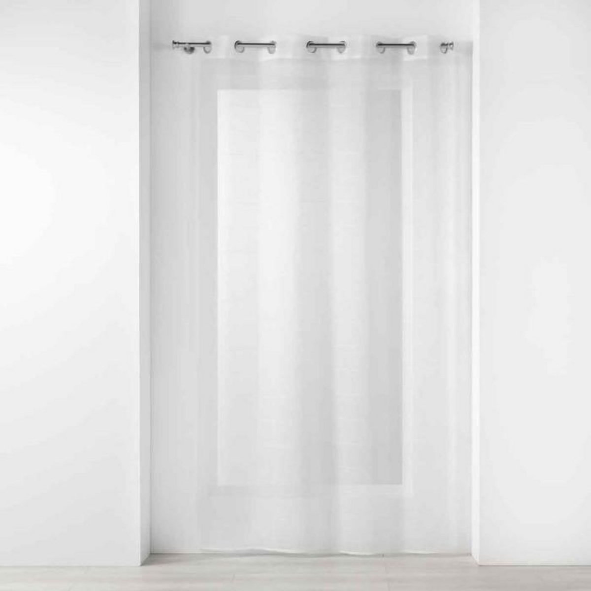 Paris Prix Rideau Voilage à Œillets  Ninon  140x240cm Blanc