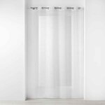 Paris Prix Rideau Voilage à Œillets  Ninon  140x240cm Blanc