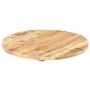 Voir la diapositive 4 : VIDAXL Dessus de table Bois de manguier solide Rond 25-27 mm 40 cm