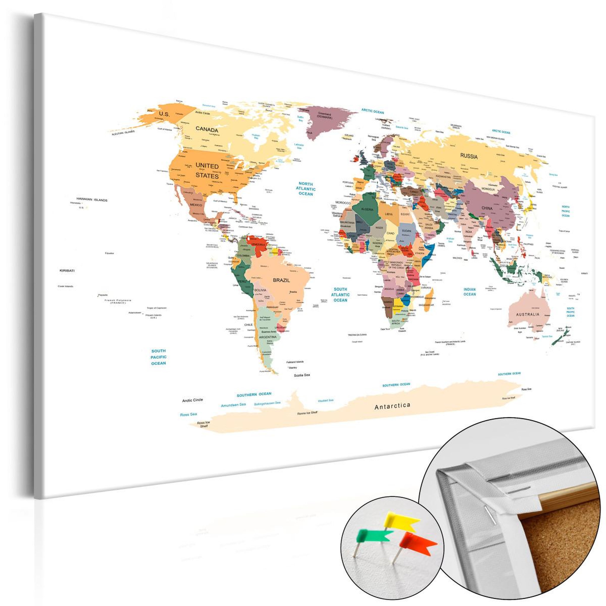 Voir la diapositive 1 : Paris Prix Tableau en Liège  Carte du Monde - World Map
