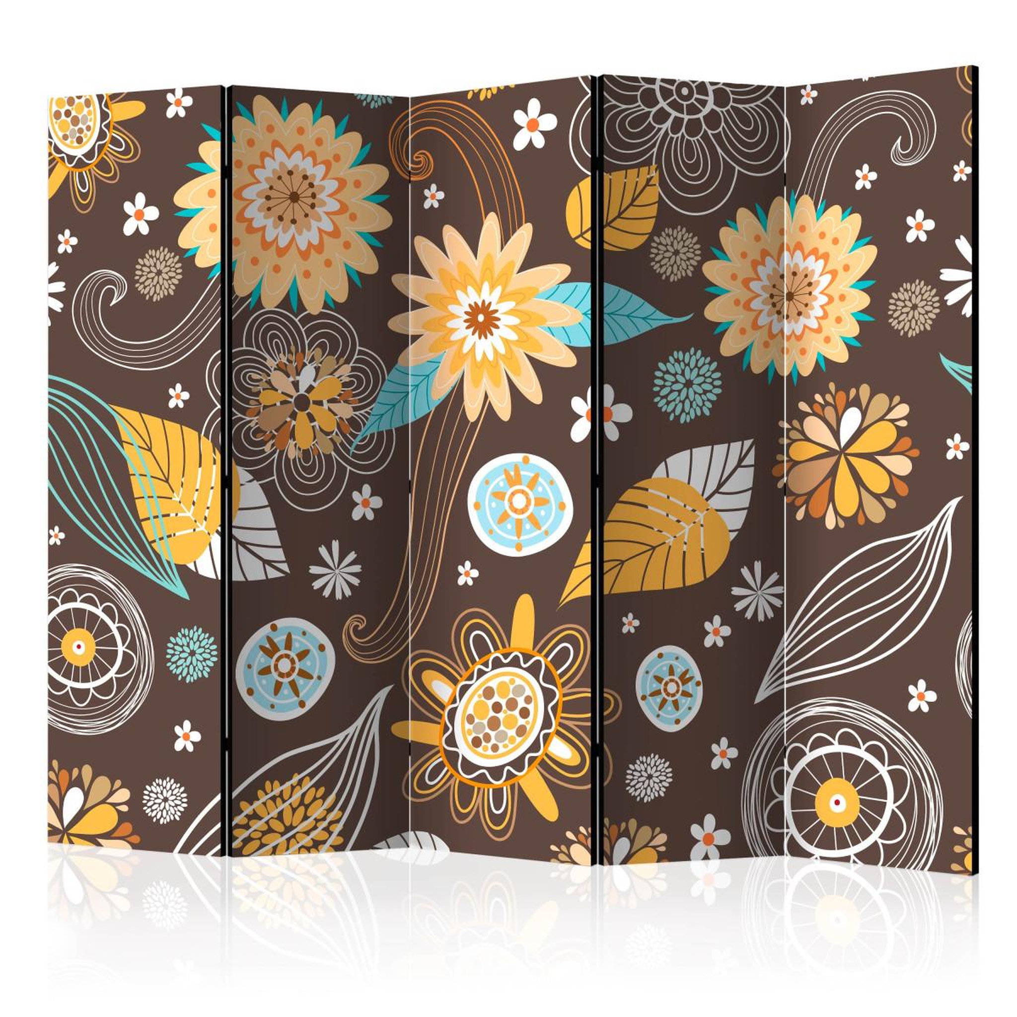 Paris Prix Paravent 5 volets  transparent flowers  172x225cm