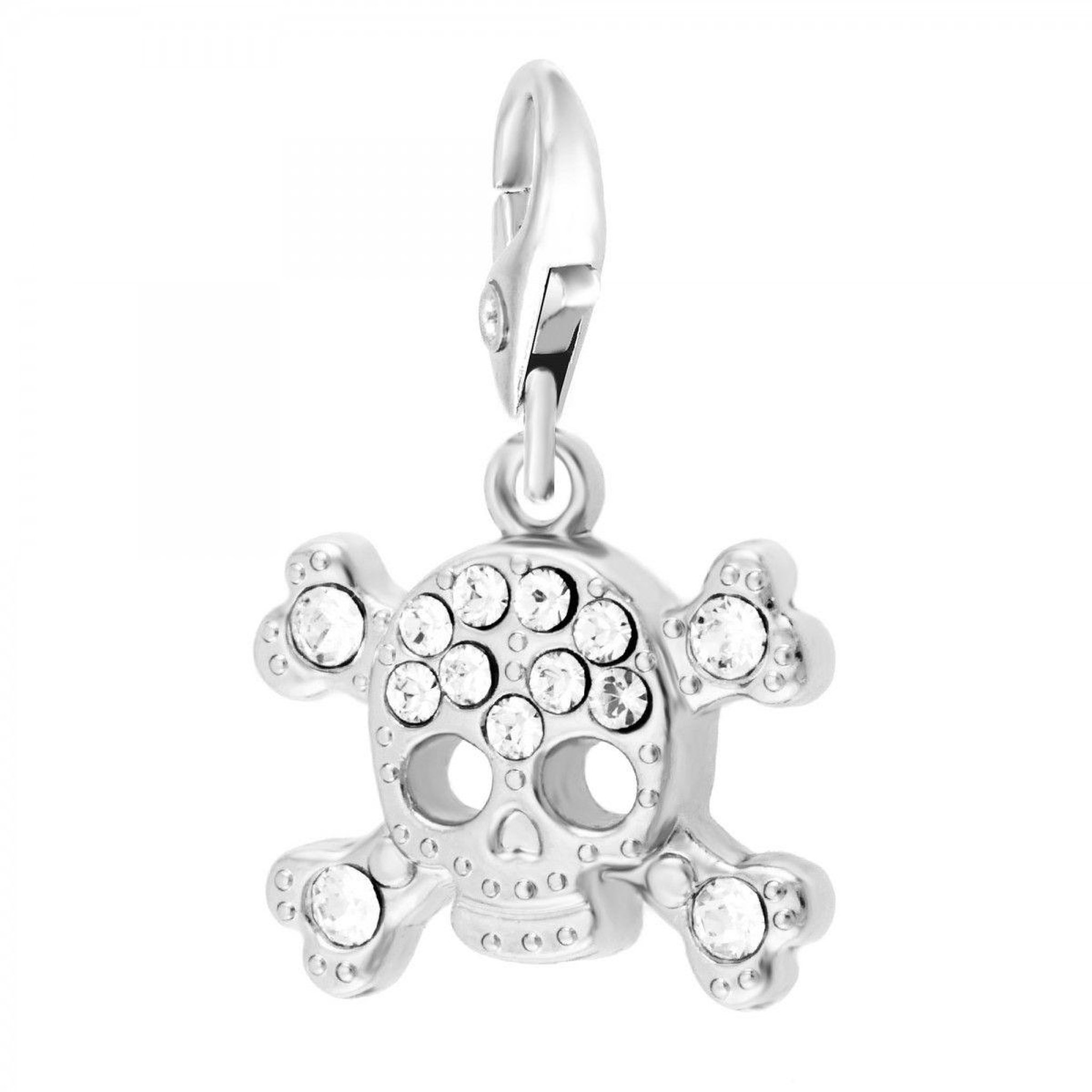 SC CRYSTAL Charm Tête de Mort SC Crystal orné de Cristaux scintillants