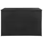 VIDAXL Boîte de rangement de jardin noir 150x100x100 cm resine tressee