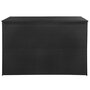 VIDAXL Boîte de rangement de jardin noir 150x100x100 cm resine tressee