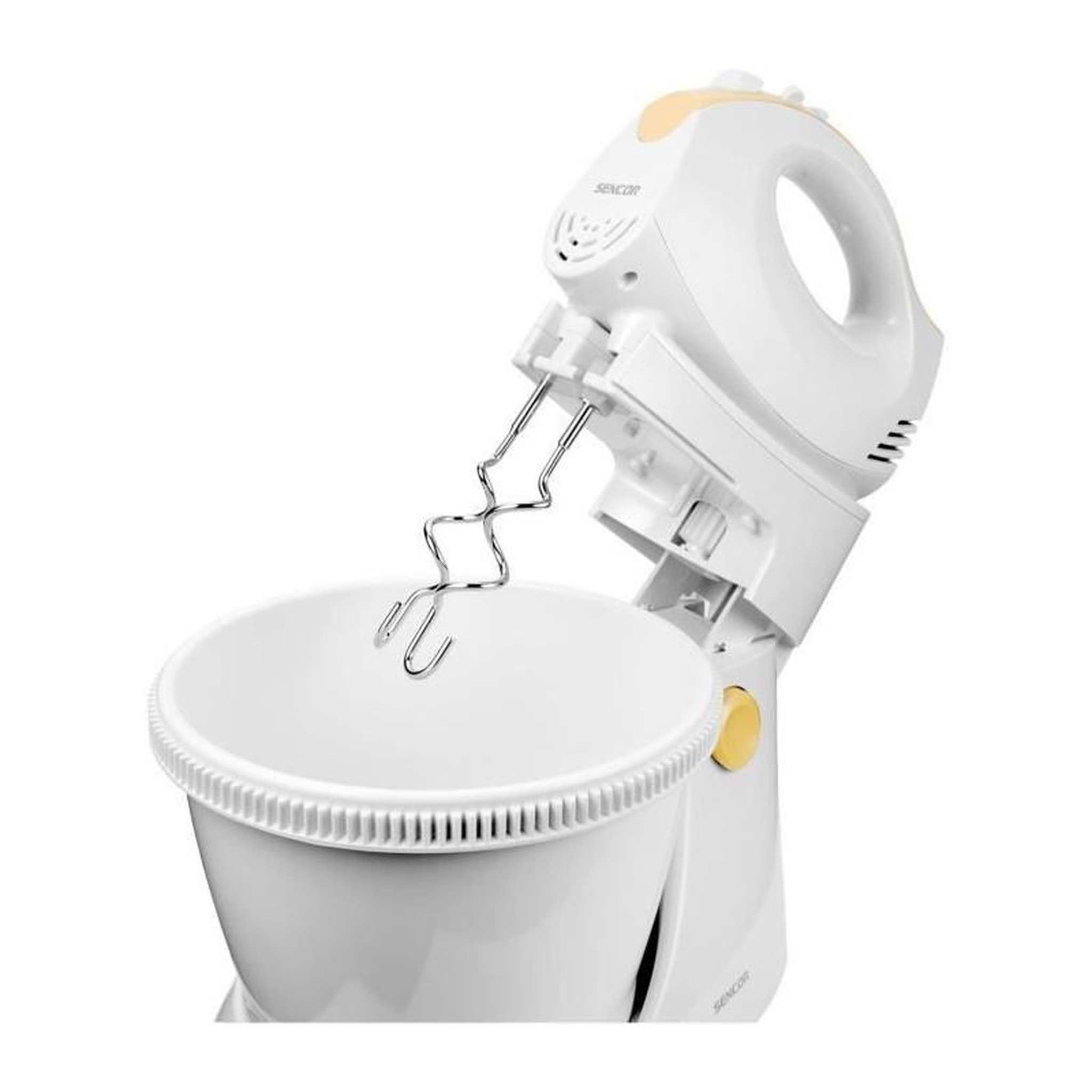 Voir la diapositive 6 : SENCO Batteur a main avec bol rotatif - SENCOR - SHM 5330-EUE3 - 500 W - Blanc