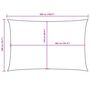 Voir la diapositive 6 : VIDAXL Voile de parasol tissu oxford rectangulaire 2x5 m creme