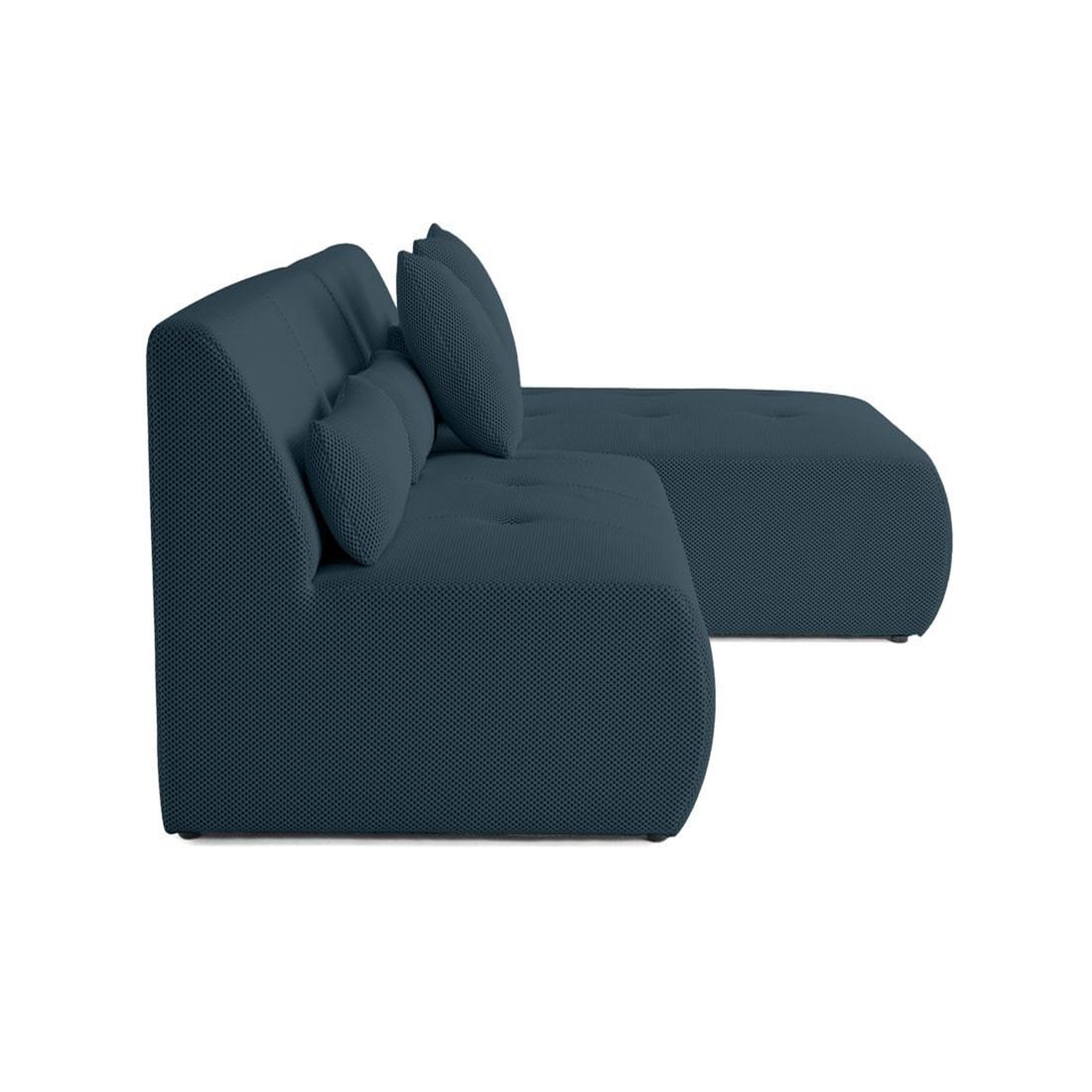 Voir la diapositive 4 : LISA DESIGN Onyx - canapé modulable d'angle réversible 4 places - en tissu mailles 3d