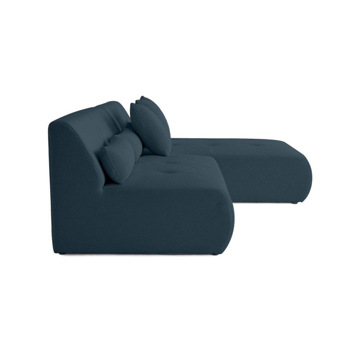LISA DESIGN Onyx - canapé modulable d'angle réversible 4 places - en tissu mailles 3d