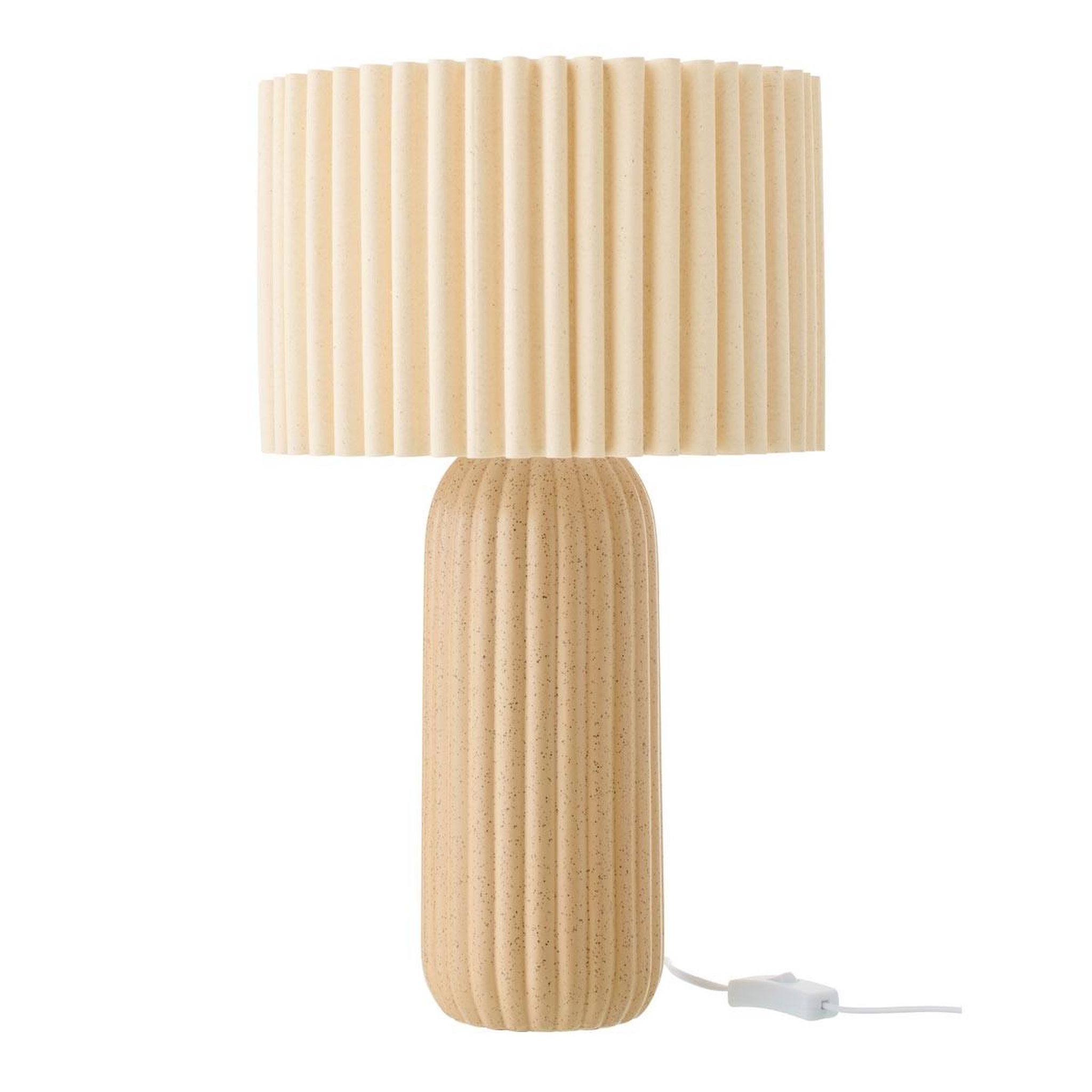 J-LINE Lampe à poser en céramique  ruth  50cm camel