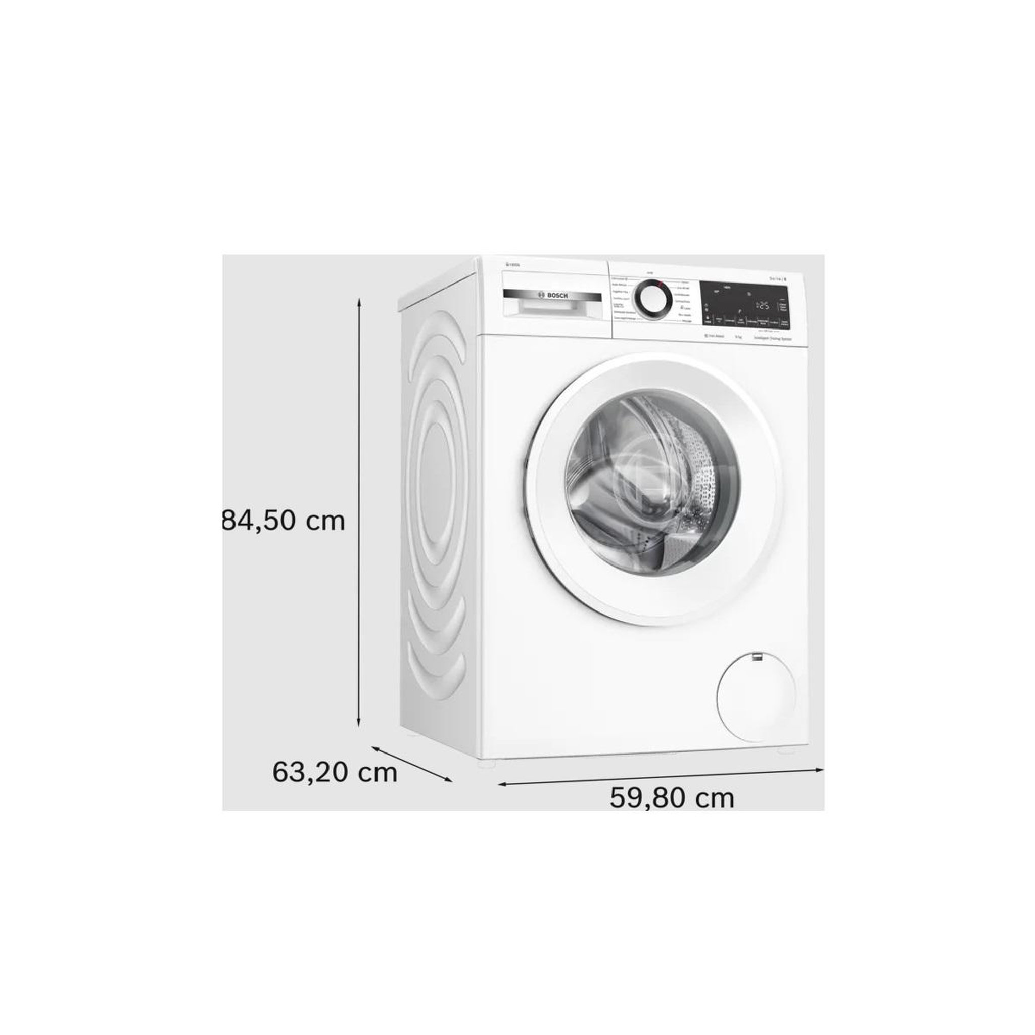 Voir la diapositive 3 : BOSCH Lave-linge frontal 9kg 1400 tours/min blanc - wgg244f1fr
