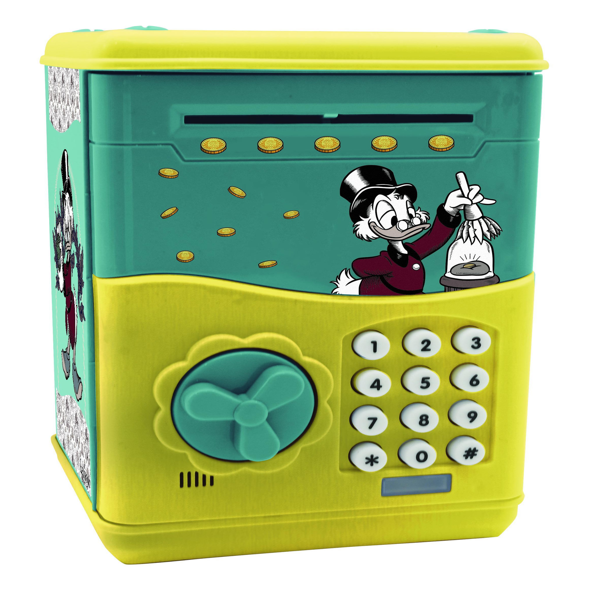 Lexibook Tirelire électronique Disney Picsou avec effets sonores et lumineux.