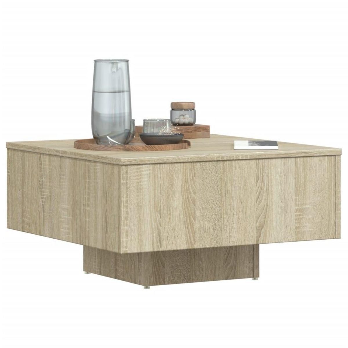 VIDAXL Table basse chene sonoma 60x60x31,5 cm bois d'ingenierie