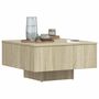 Voir la diapositive 4 : VIDAXL Table basse chene sonoma 60x60x31,5 cm bois d'ingenierie