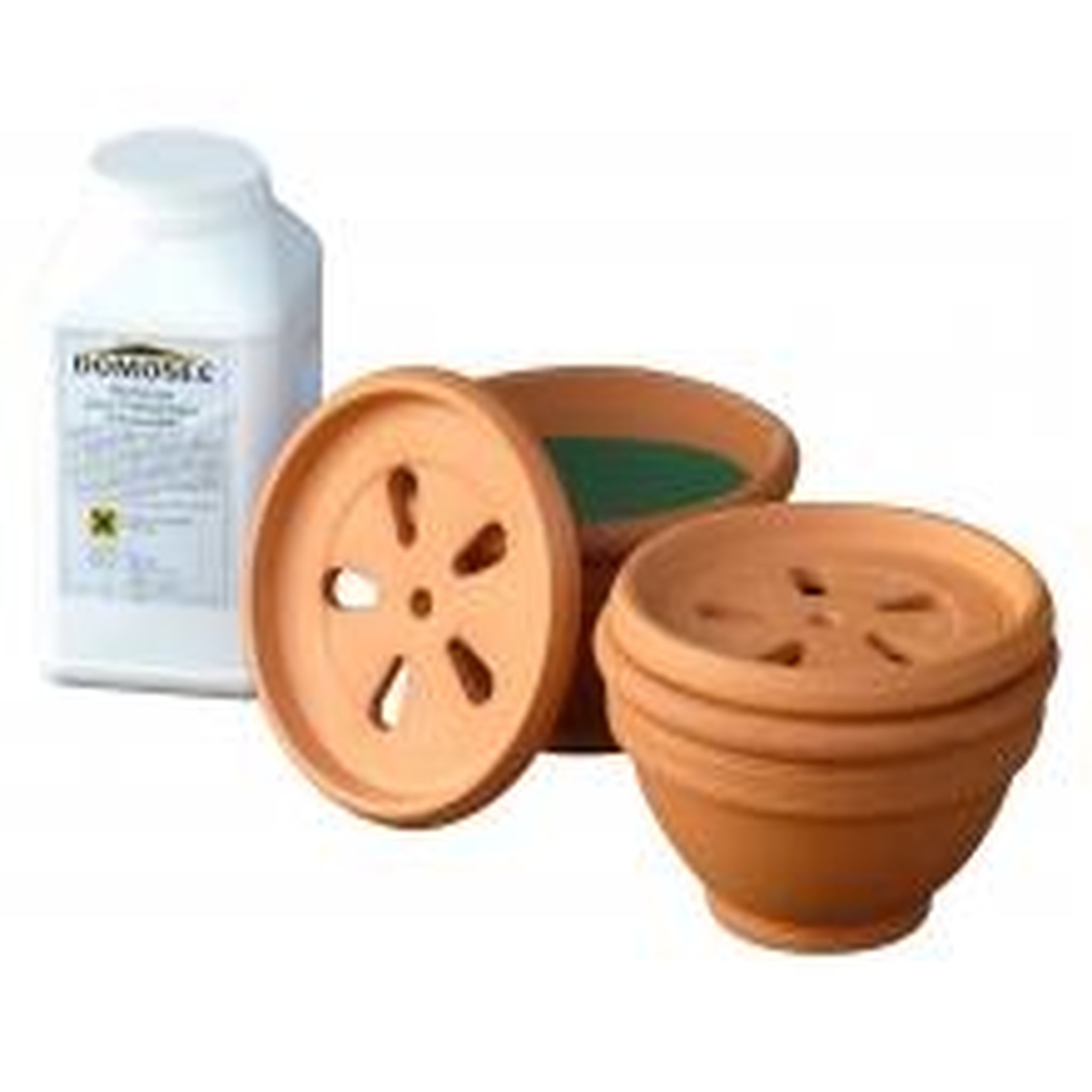 OUTIFRANCE Jeu de 2 absorbeurs d'humidité terre cuite