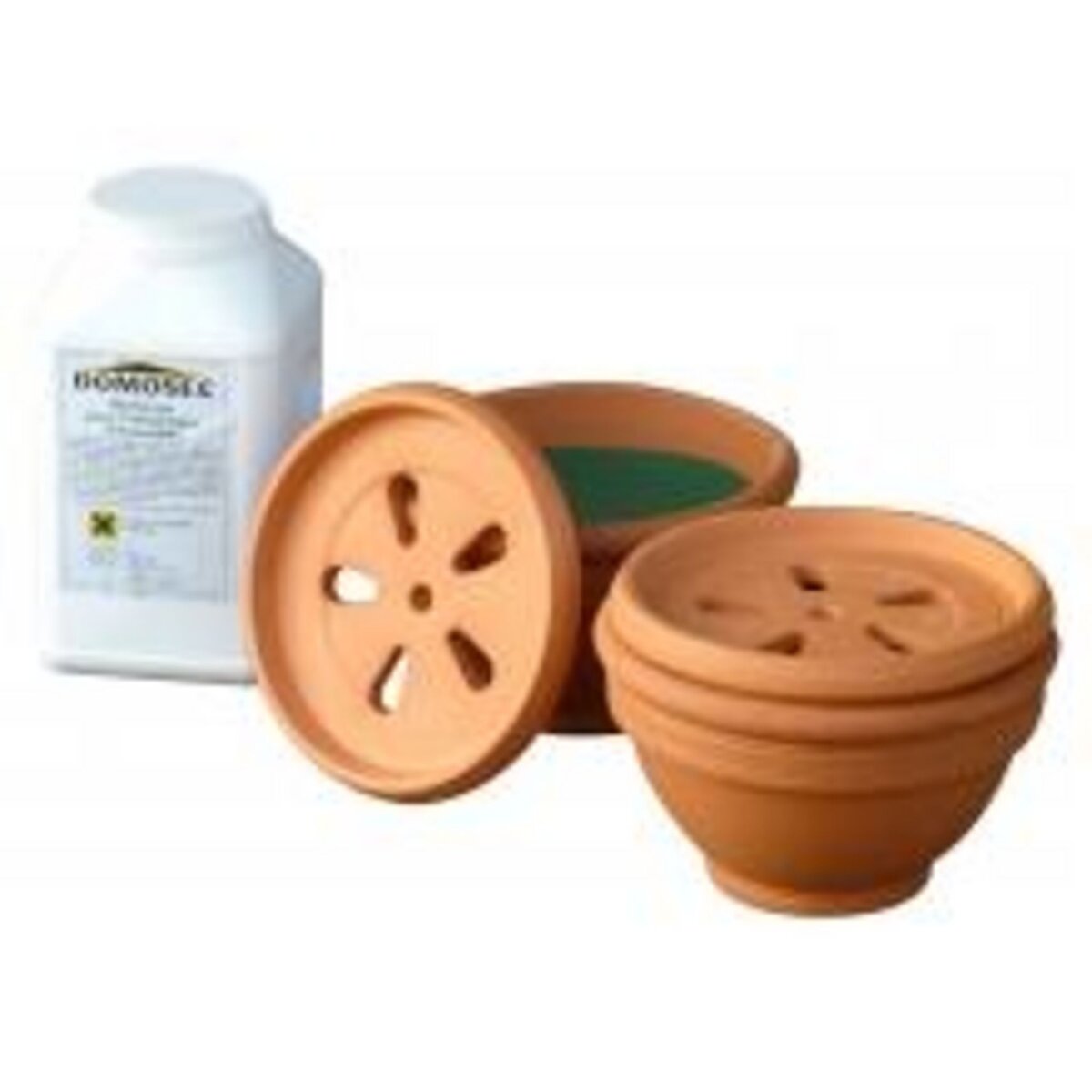 OUTIFRANCE Jeu de 2 absorbeurs d'humidité terre cuite