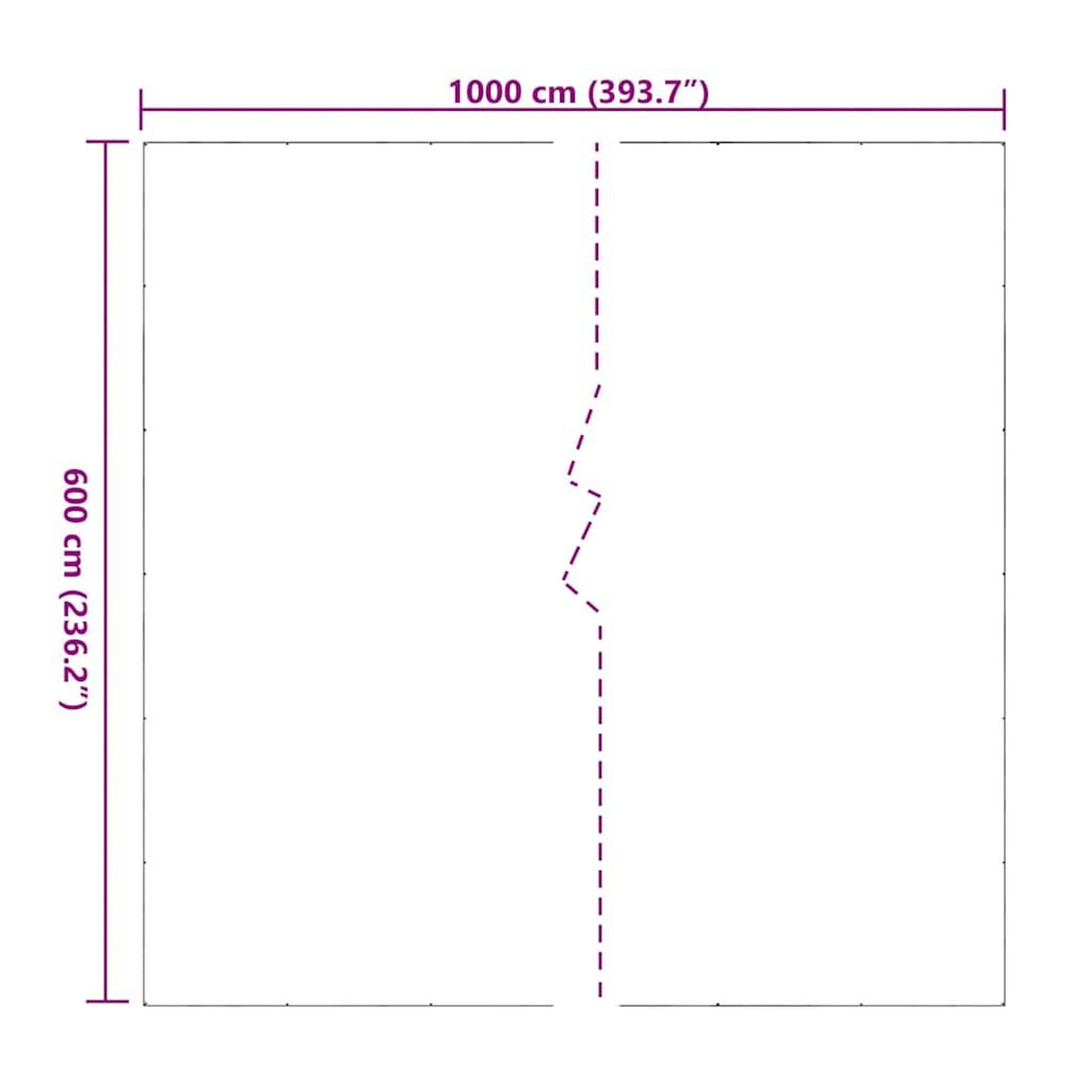 Voir la diapositive 6 : VIDAXL Bache transparente avec œillets 6x10 m PVC