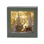 Rayher Kit mini cadre bois lumineux Forêt de Noël