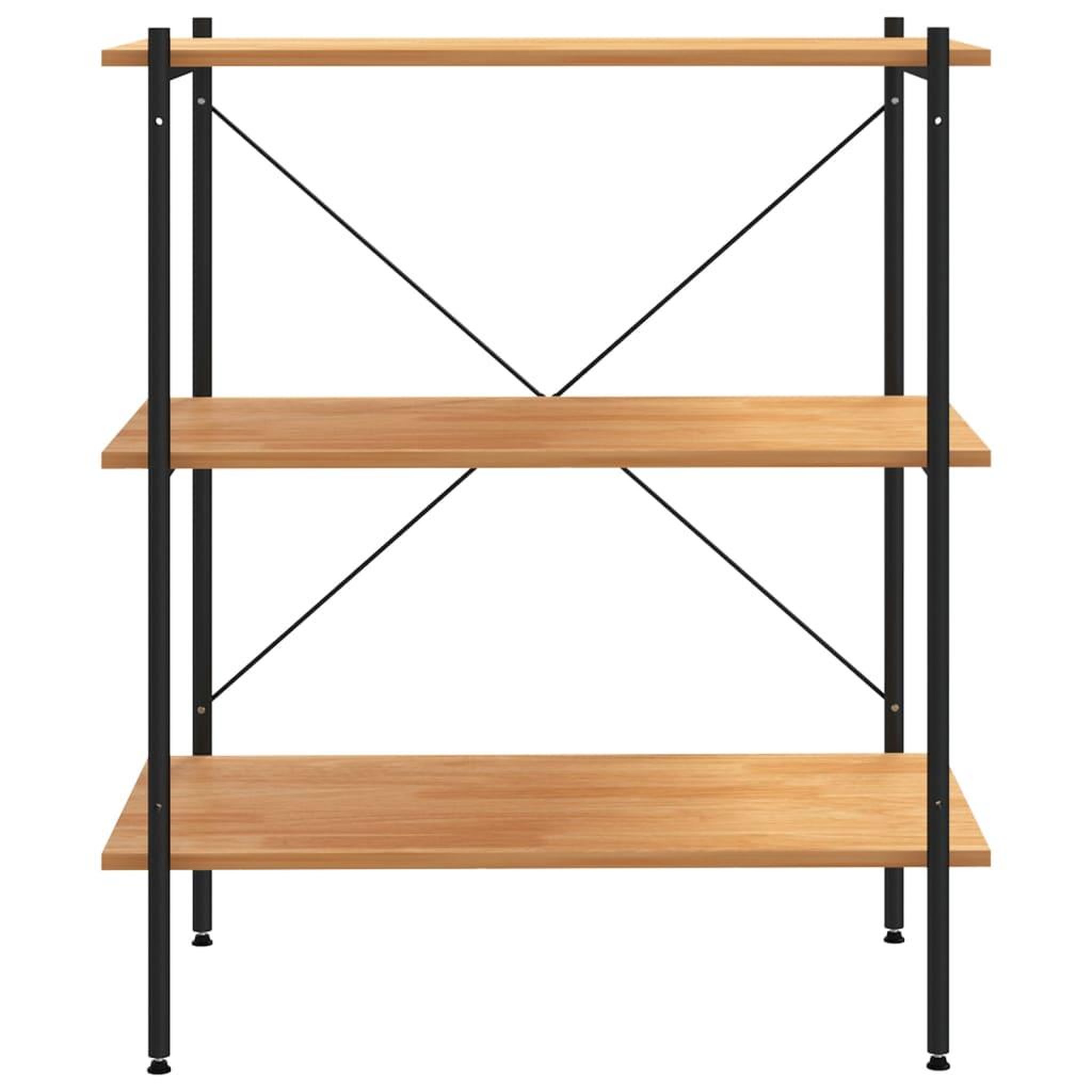 Voir la diapositive 3 : VIDAXL Etagere a 3 niveaux Noir et chene 80x40x92 cm