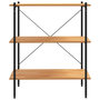 Voir la diapositive 3 : VIDAXL Etagere a 3 niveaux Noir et chene 80x40x92 cm