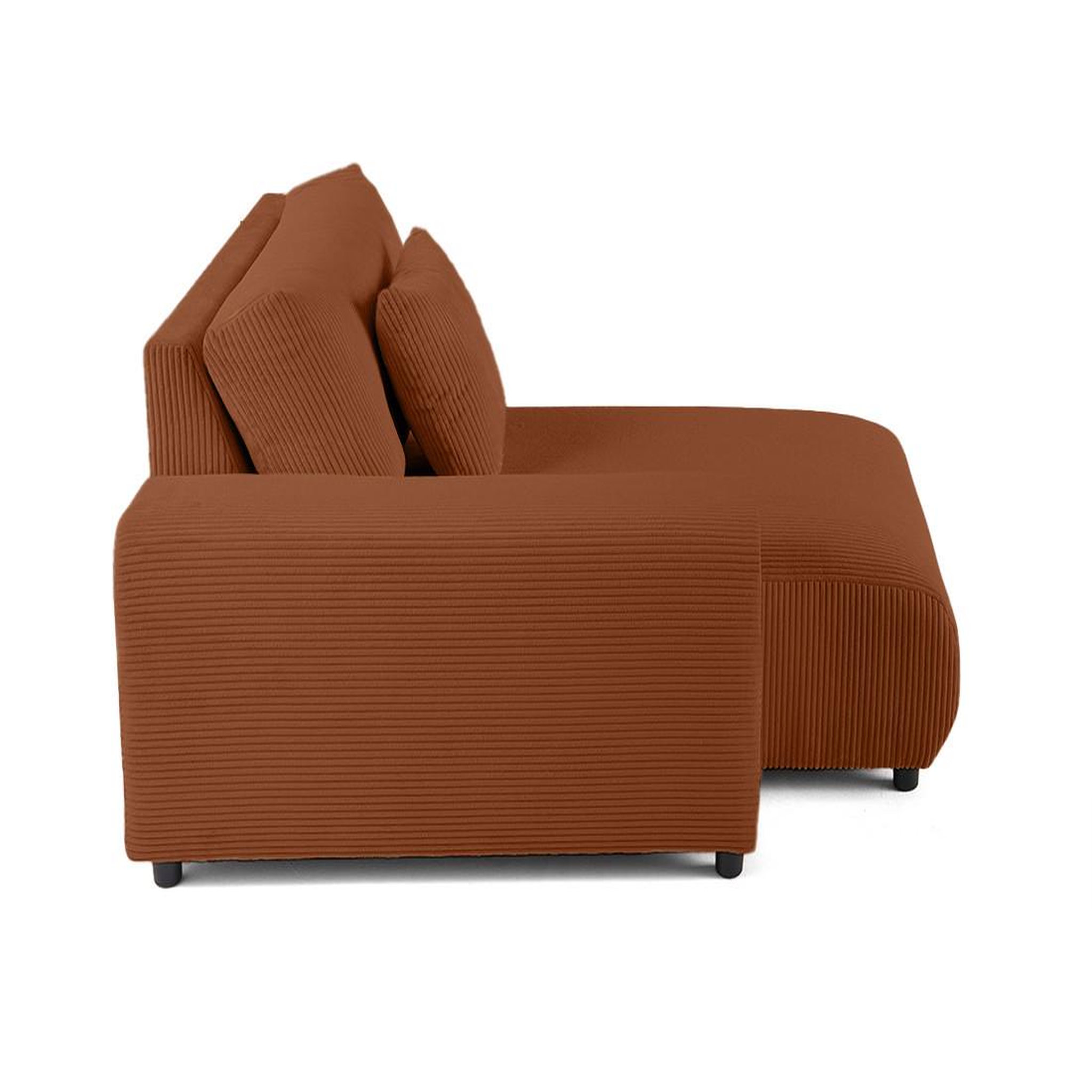 Voir la diapositive 3 : LISA DESIGN Garance - module d'assise méridienne gauche - en velours côtelé