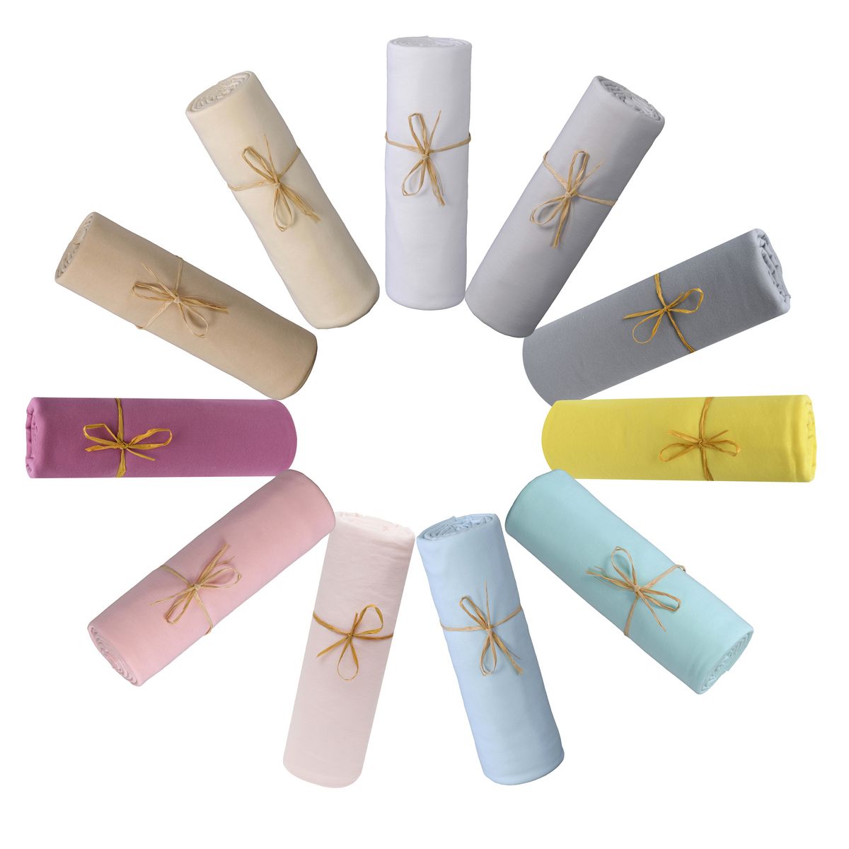 PTIT BASILE Lot x2 draps housse jersey extensible coton Bio 