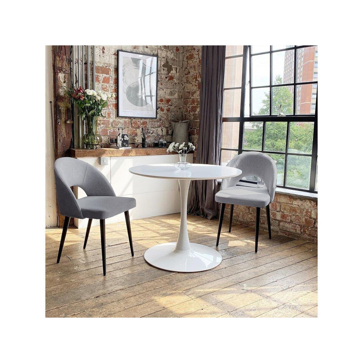 Habitat et Jardin Lot de 2 chaises  Alma  - Gris