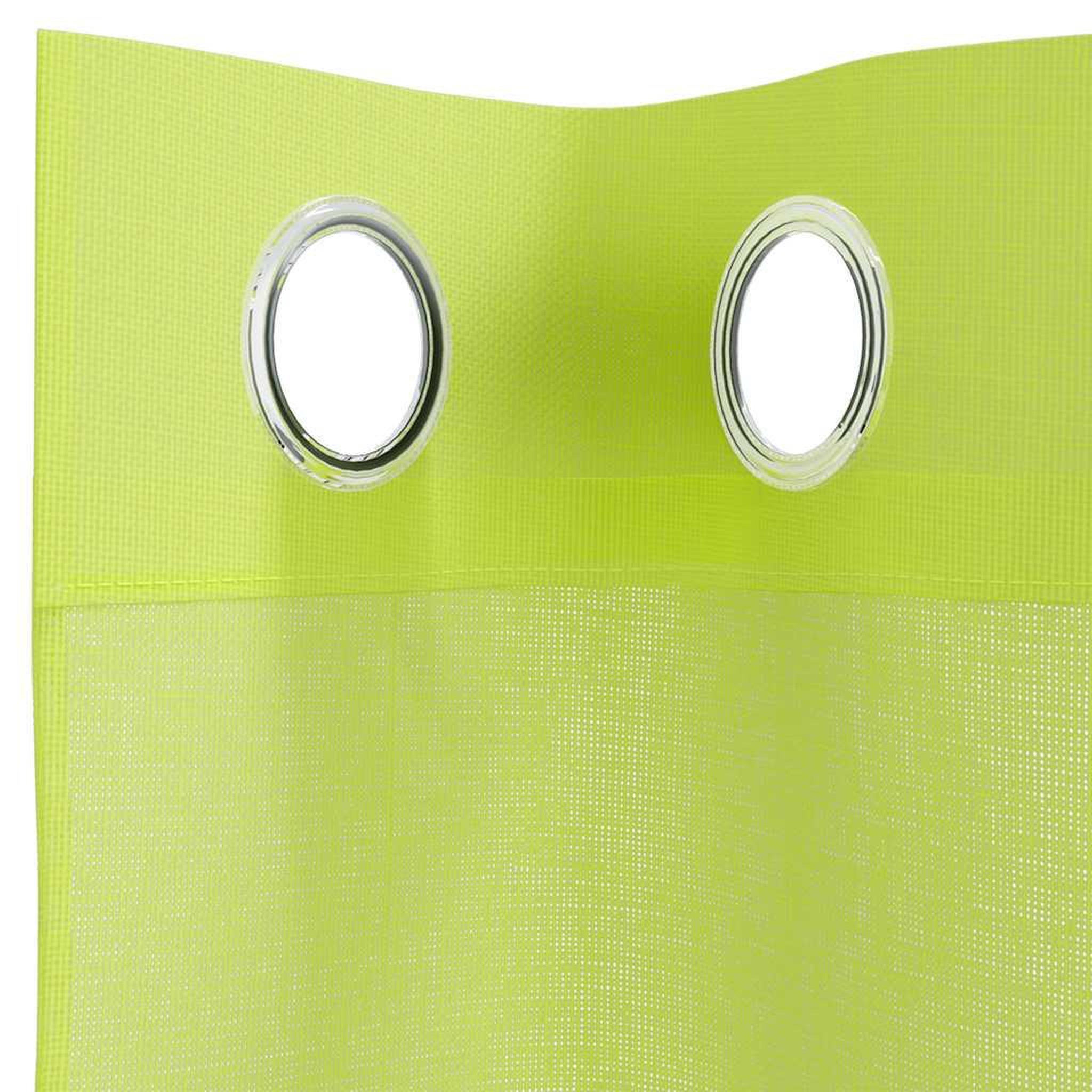 Voir la diapositive 5 : VIDAXL Rideaux en voile avec œillets 2 pcs vert pomme 140x300 cm