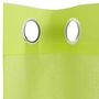 Voir la diapositive 5 : VIDAXL Rideaux en voile avec œillets 2 pcs vert pomme 140x300 cm