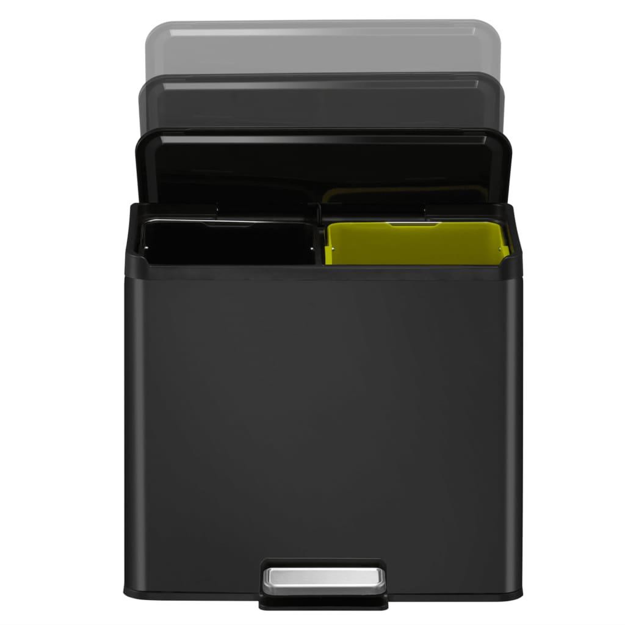 Voir la diapositive 5 : EKO EKO Poubelle a pedale Essential 2x15 L Noir